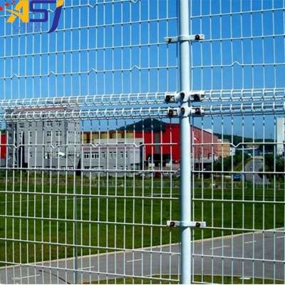 Security Garden green pvc 3d Wire Mesh Fence design of school gate